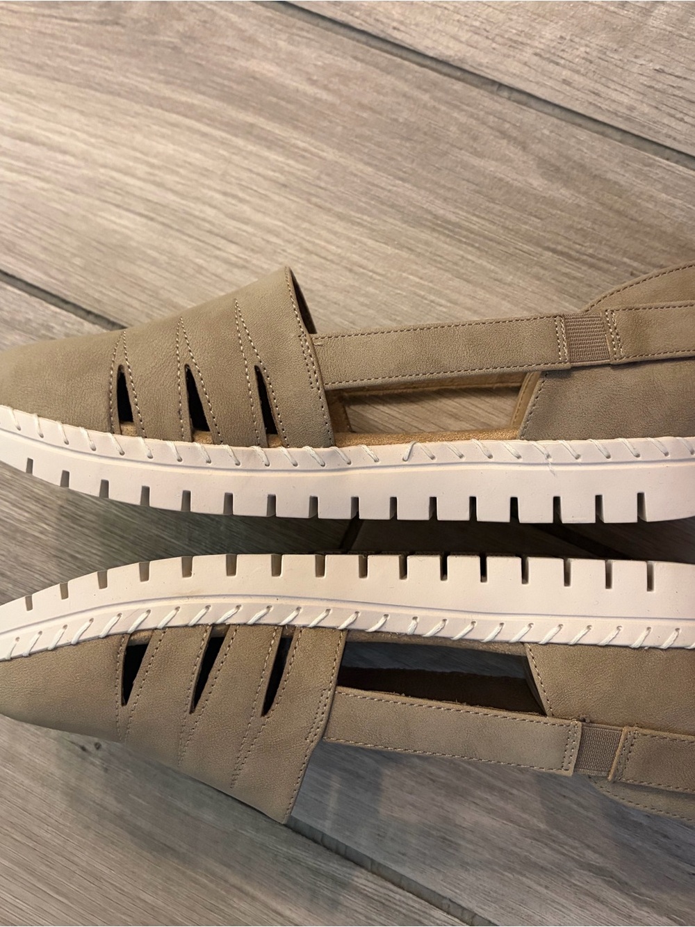 Easy Street Natural Slip-On Casual Flats- Bugsy - Picture 2 of 4